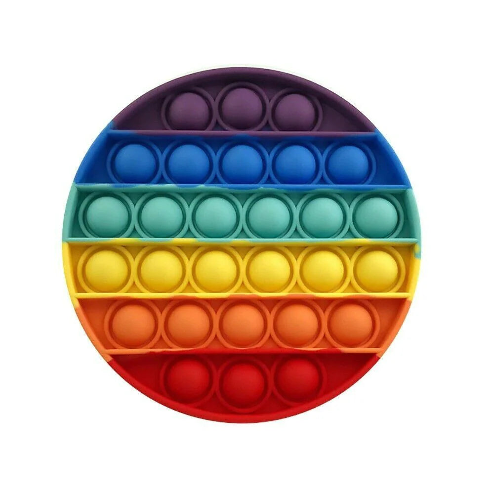 Popit Fidget Toy - Push Bubble Sensory Stress Relief Game for Kids and Families