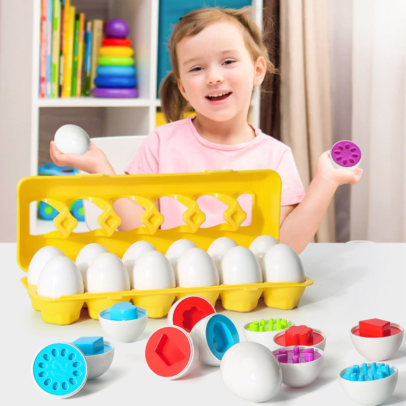 Educational Shape and Color Matching Egg Toy for Toddlers