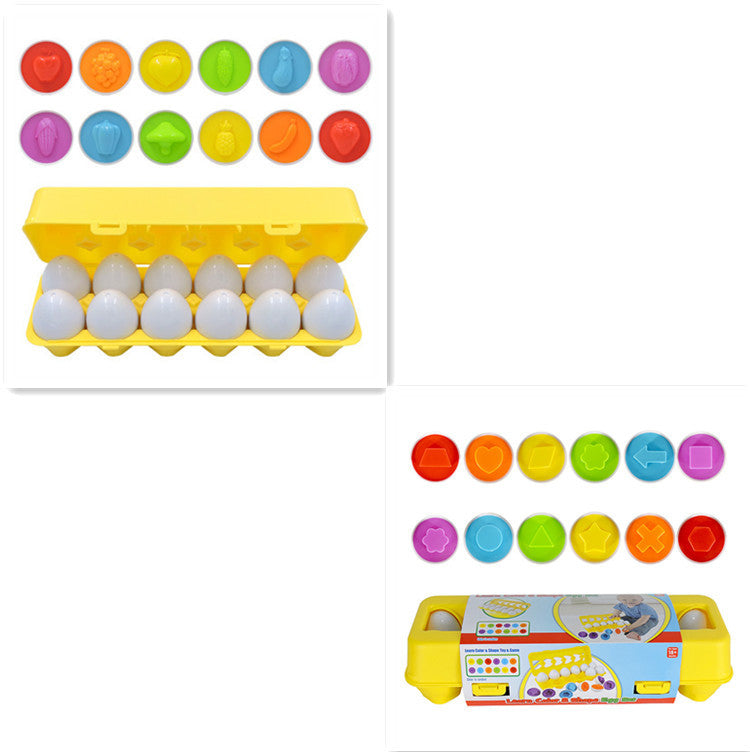 Educational Shape and Color Matching Egg Toy for Toddlers