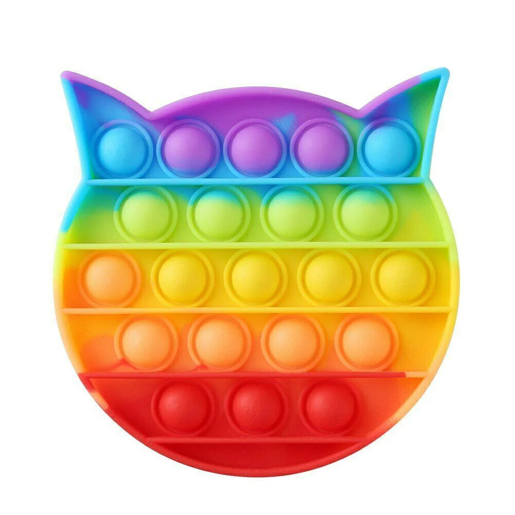 Popit Fidget Toy - Push Bubble Sensory Stress Relief Game for Kids and Families