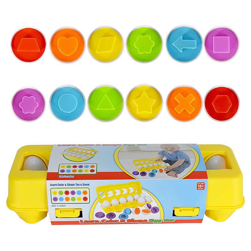 Educational Shape and Color Matching Egg Toy for Toddlers