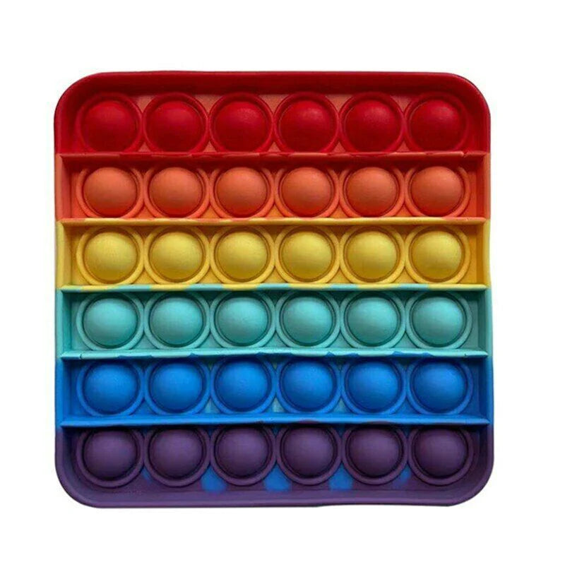 Popit Fidget Toy - Push Bubble Sensory Stress Relief Game for Kids and Families